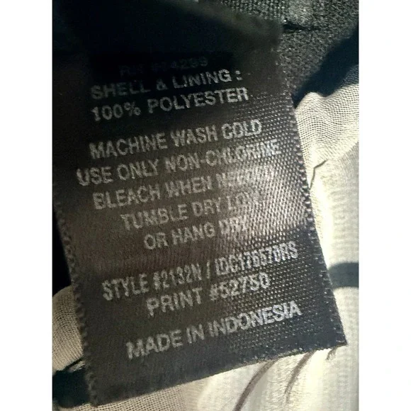 En Focus Studio Striped Maxi Dress Black White Blue Drawstring Strap Size 12 - Picture 4 of 7